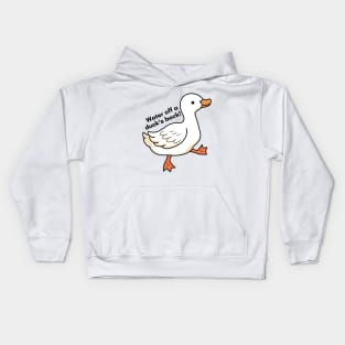 Water & the Duck's Back Kids Hoodie